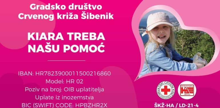 Prikupljanje pomoći za djevojčicu Kiaru Goršić