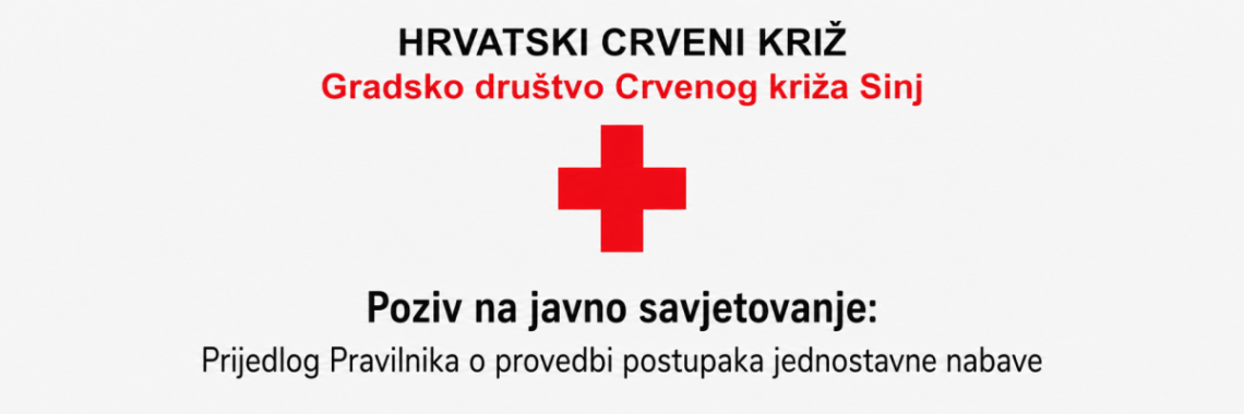 Poziv na javno savjetovanje – Prijedlog Pravilnika o provedbi postupaka jednostavne nabave